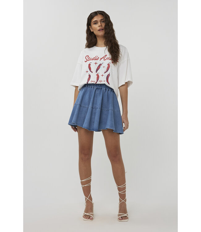 Studio Amaya T-shirt Pepper, White