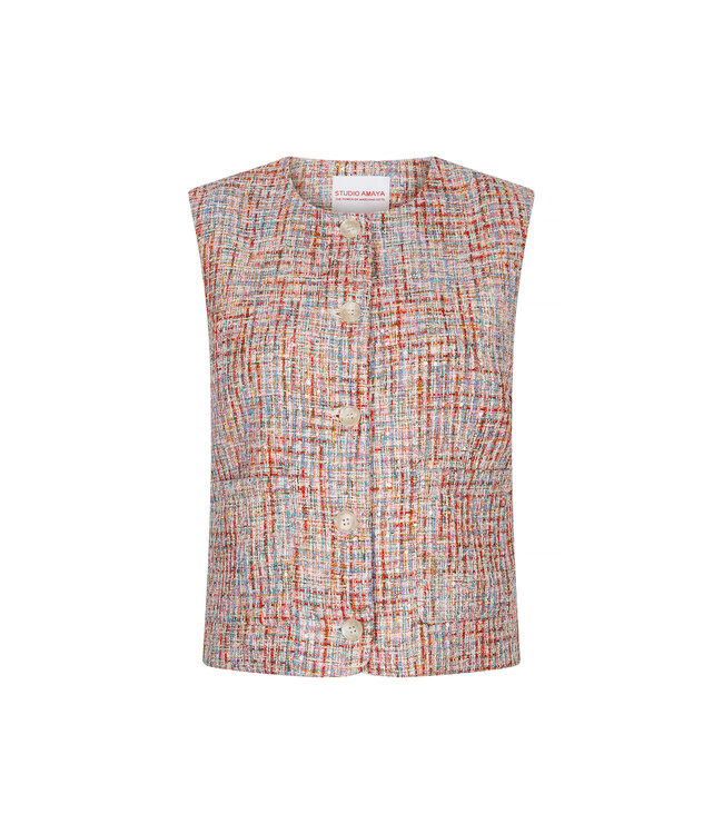 Studio Amaya Gilet Coco, Multi print