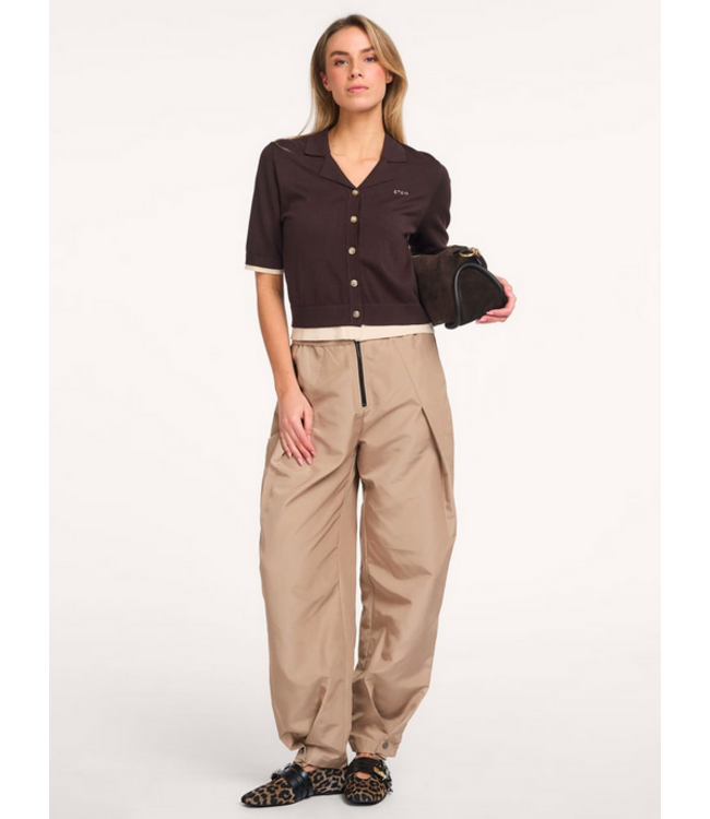 Co'Couture Pants pleat Trice, Sand