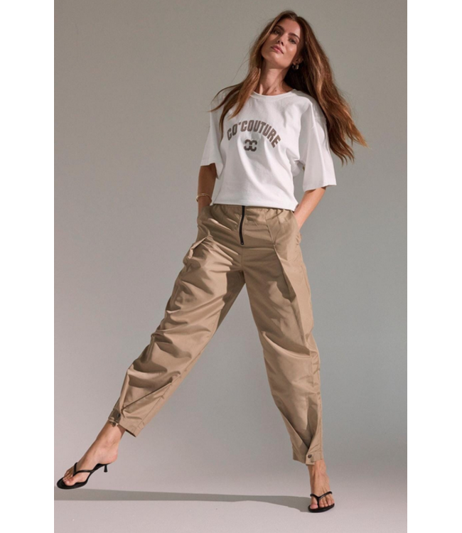 Co'Couture Pants pleat Trice, Sand