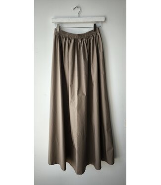 selectedbystijldepartment Skirt maxi balloon cotton SET, Taupe