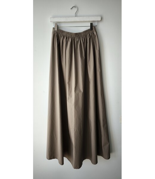 selectedbystijldepartment Skirt maxi balloon cotton SET, Taupe