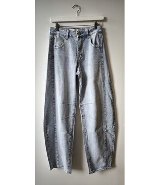 selectedbystijldepartment Jeans barrel lines QH, Light blue vintage