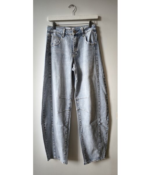 selectedbystijldepartment Jeans barrel lines QH, Light blue vintage