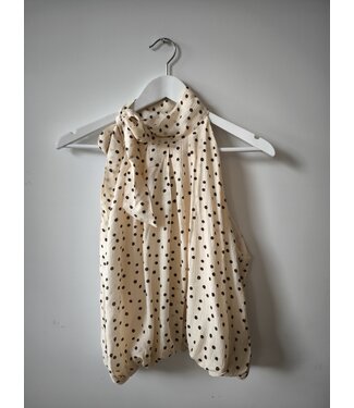 selectedbystijldepartment Top halter dots, White black
