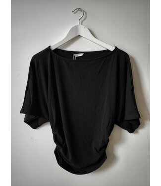 selectedbystijldepartment T-shirt asymmetrical stretch, Black