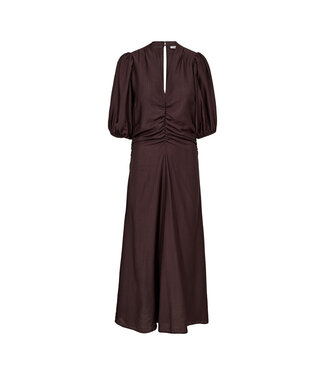 Co'Couture Dress Hera Puff, Dark brown