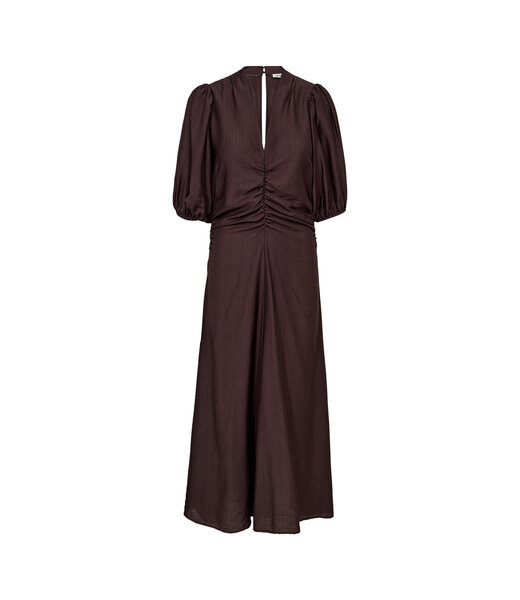 Co'Couture Dress Hera Puff, Dark brown