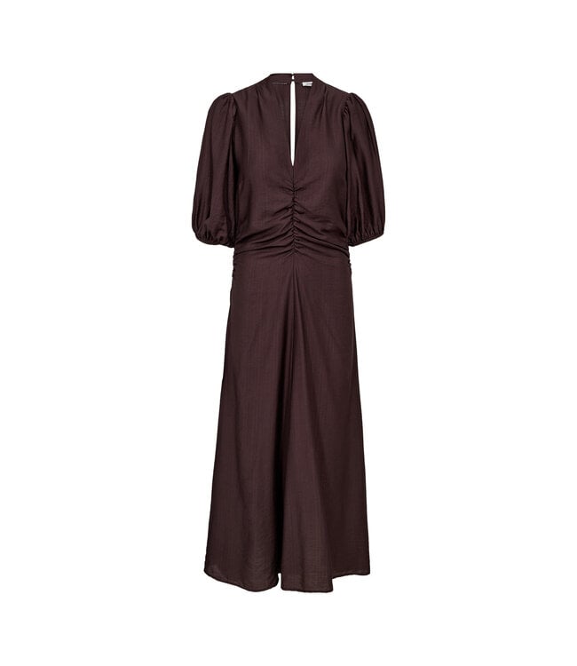 Co'Couture Dress Hera Puff, Dark brown