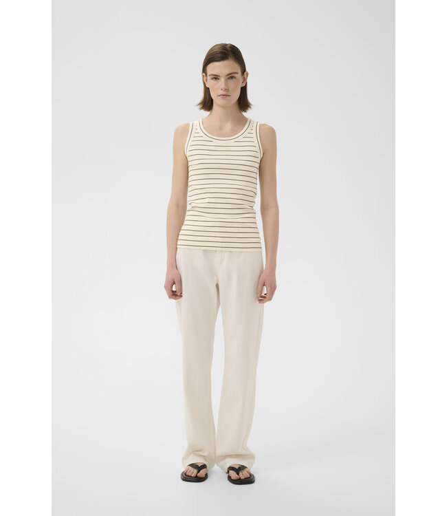 InWear Tanktop Dagna striped, Vanilla coffee