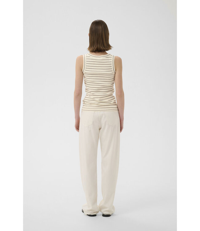 InWear Tanktop Dagna striped, Vanilla coffee