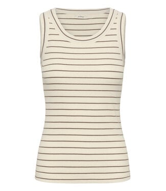 InWear Tanktop Dagna striped, Vanilla coffee