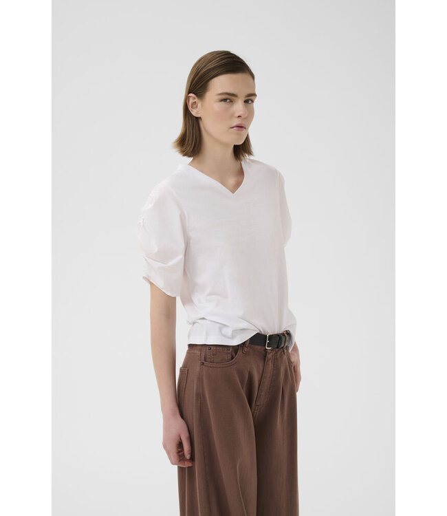 InWear T-shirt Gudrun V-neck, Pure white