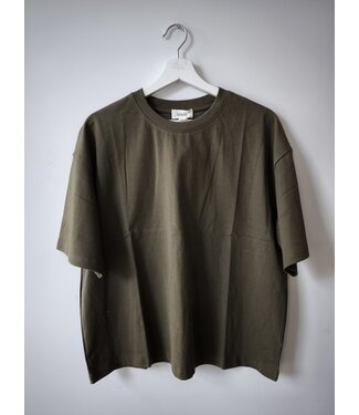 selectedbystijldepartment T-shirt basic boxy, Army green