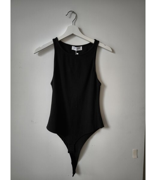 selectedbystijldepartment Body singlet rib, Black