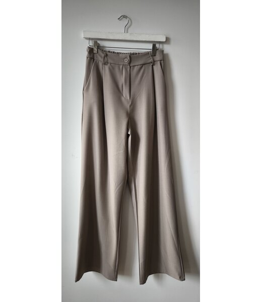 selectedbystijldepartment Pants elastic (SET), Taupe