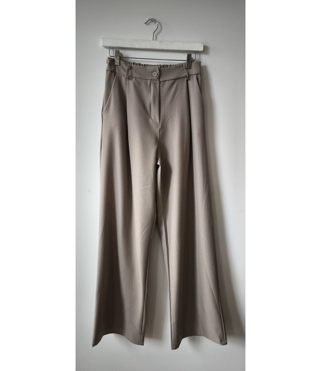 selectedbystijldepartment Pants elastic (SET), Taupe