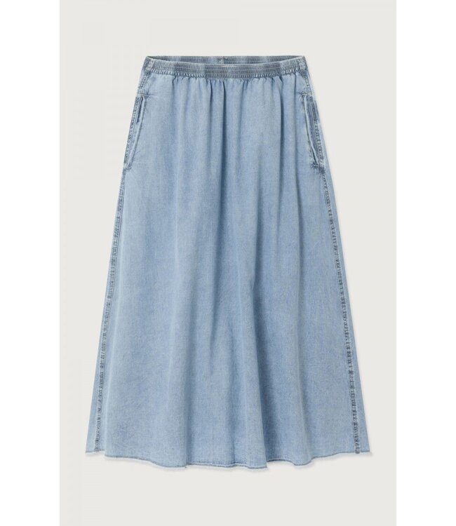 American Vintage Skirt PAY13CE, Blue snow