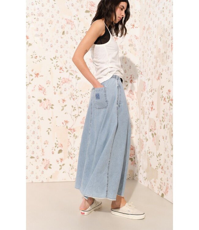 American Vintage Skirt PAY13CE, Blue snow