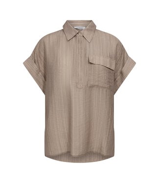 Co'Couture Top blouse Reggie, Taupe
