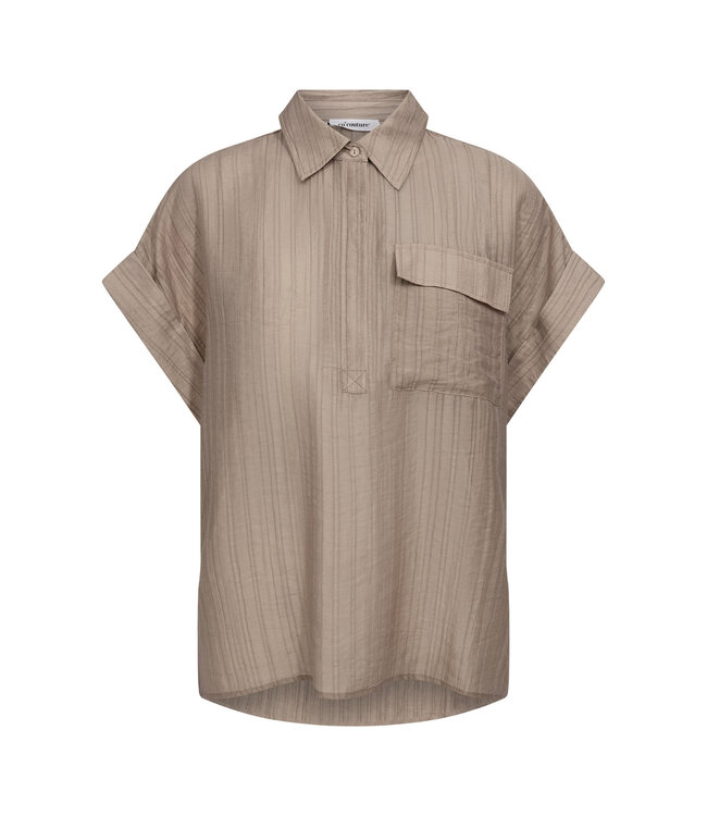 Co'Couture Top blouse Reggie, Taupe