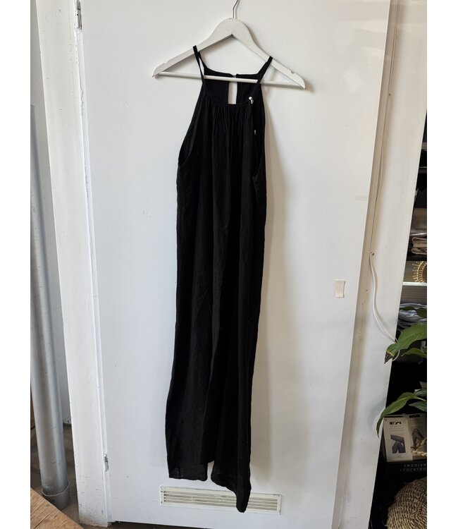 selectedbystijldepartment Dress singlet maxi linnen, Black