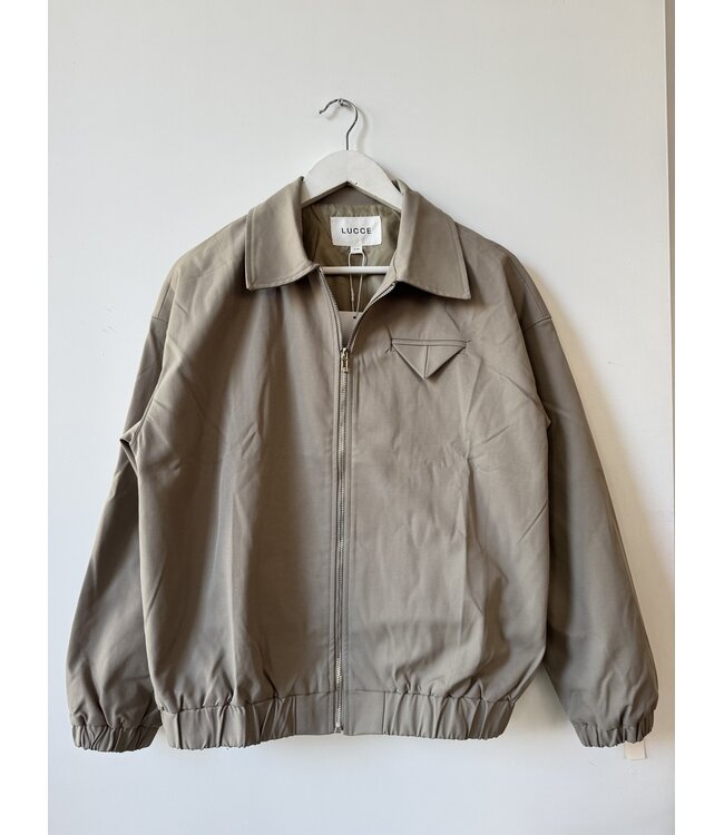 selectedbystijldepartment Jacket bomber triangle, Taupe grey