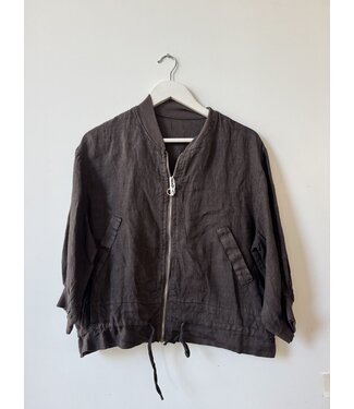 selectedbystijldepartment Jacket summer linnen, Brown