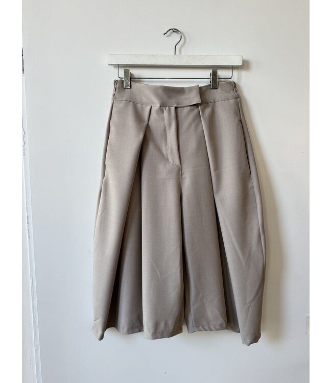 selectedbystijldepartment Short bermuda wide, Taupe