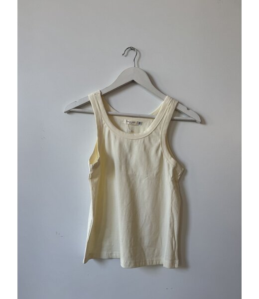 selectedbystijldepartment Tanktop rib basic, White