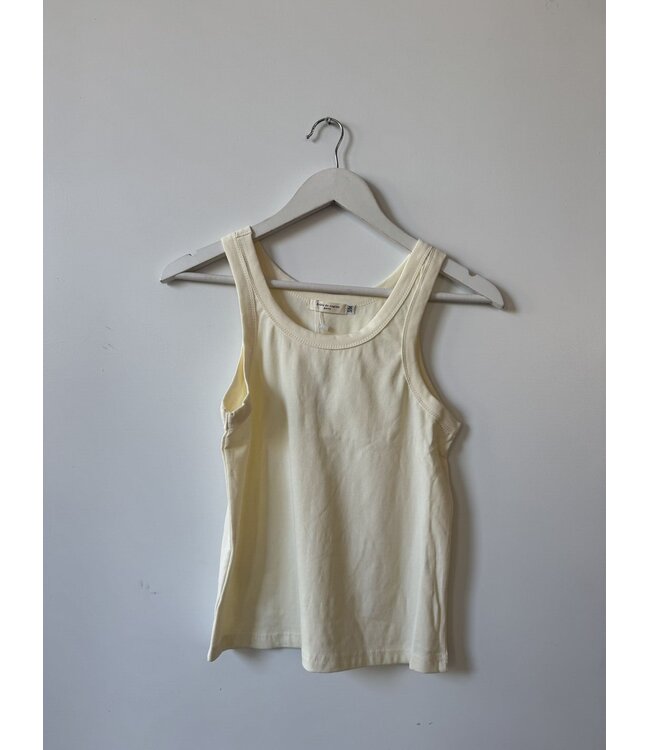 selectedbystijldepartment Tanktop rib basic, White
