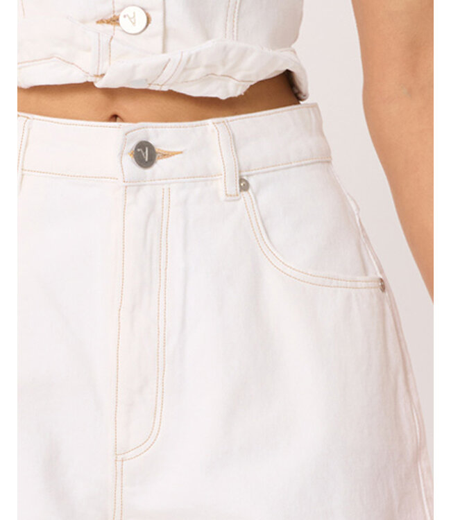 Abrand Jeans mid barrel, Porcelain