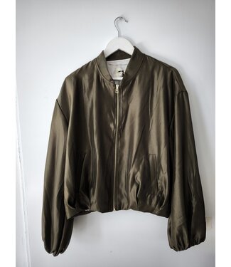 selectedbystijldepartment Jacket bomber shimmer, Khaki