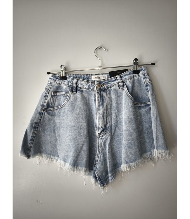 selectedbystijldepartment Short ruffle denim, Jeans blue