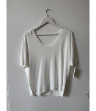 selectedbystijldepartment T-shirt v-hals, White One size