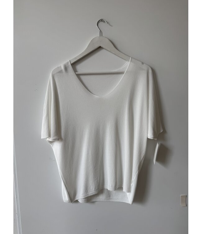 selectedbystijldepartment T-shirt v-hals, White One size