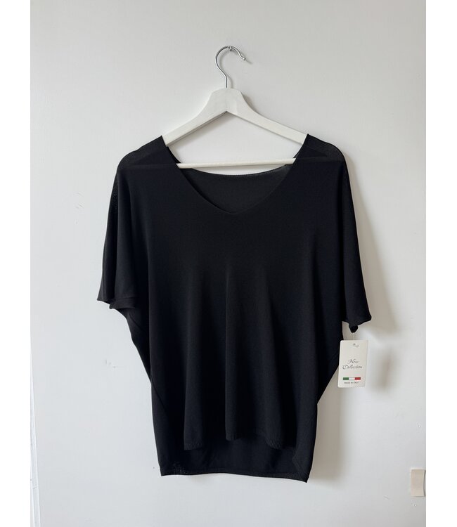selectedbystijldepartment T-shirt v-hals, BlackOne size