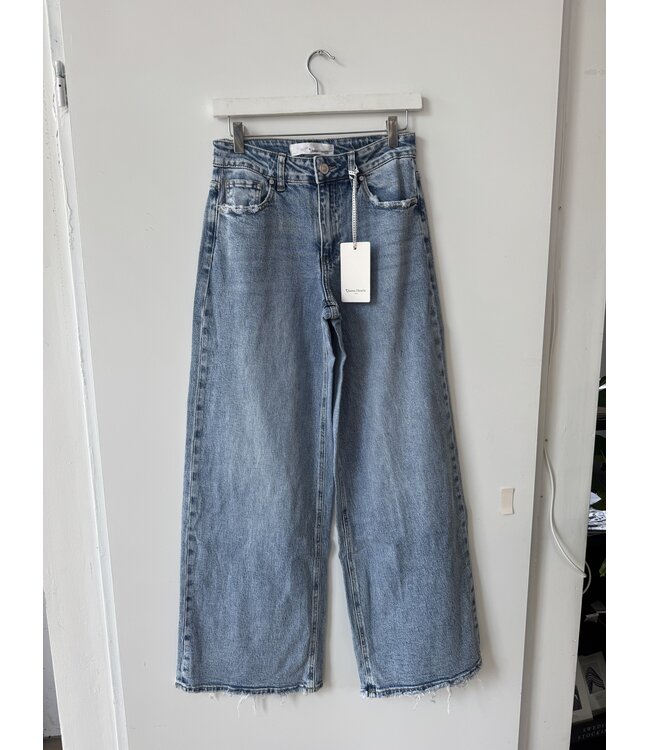selectedbystijldepartment Jeans wide leg, Queen of Hearts blue