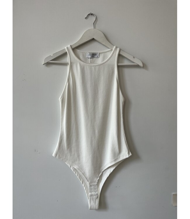 selectedbystijldepartment Body singlet rib, White