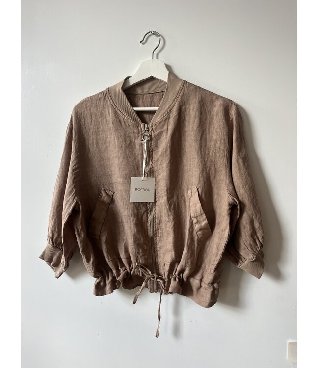 selectedbystijldepartment Jacket summer linnen, Sand ONE SIZE