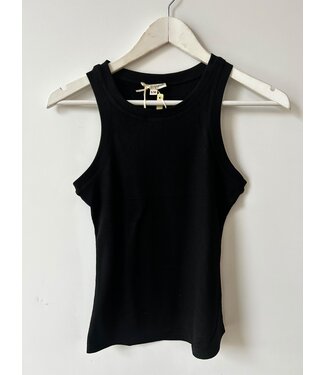 selectedbystijldepartment Tanktop halter rib, Black
