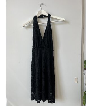 selectedbystijldepartment Dress halter lace, Black