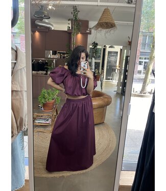 selectedbystijldepartment Set top skirt, Bordeaux ONE SIZE