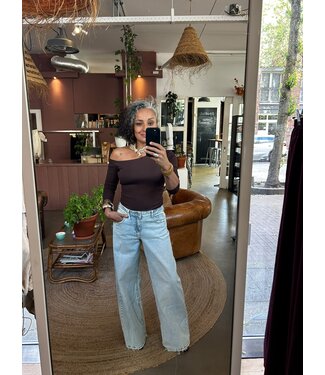 selectedbystijldepartment Jeans wide leg QH, light blue