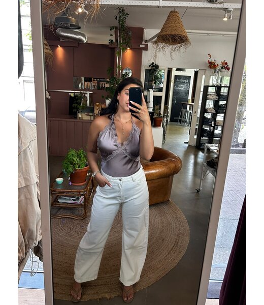 selectedbystijldepartment Balloon jeans ecru