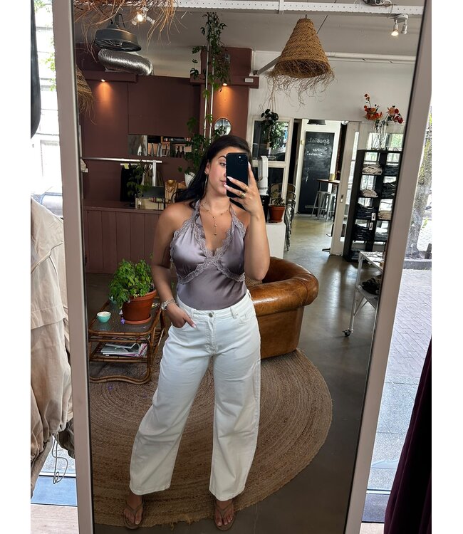 selectedbystijldepartment Balloon jeans ecru