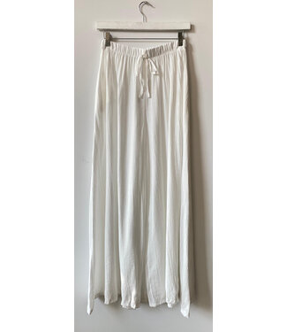 Pants loose white ONE SIZE