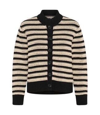 InWear Moskai cardigan, Black/White
