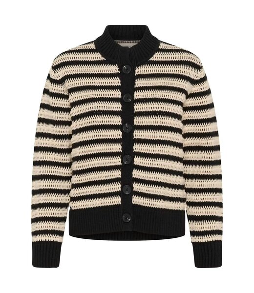 InWear Moskai cardigan, Black/White