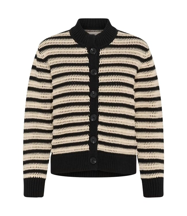 InWear Moskai cardigan, Black/White